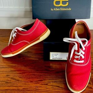 Allen Edmond Porter Oxford Ruby red Sneaker, Size 10.5. Almost new! $50